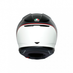 K6 AGV ECE MULTI MPLK MINIMAL PURE MATT BLACK/WH/RED