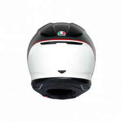 K6 AGV ECE MULTI MPLK MINIMAL PURE MATT BLACK/WH/RED