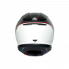 K6 AGV ECE MULTI MPLK MINIMAL PURE MATT BLACK/WH/RED