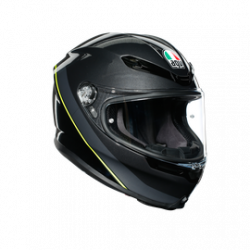 K6 AGV ECE MULTI MPLK MINIMAL GUNMET/BLACK/YELLOW FL