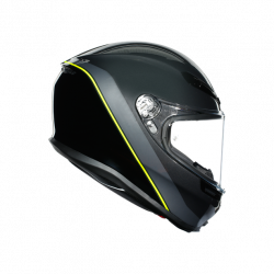 K6 AGV ECE MULTI MPLK MINIMAL GUNMET/BLACK/YELLOW FL