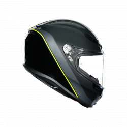 K6 AGV ECE MULTI MPLK MINIMAL GUNMET/BLACK/YELLOW FL