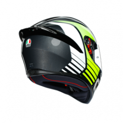 K1 AGV E2205 MULTI POWER GUNMETAL/WHITE/GREEN