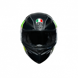 K1 AGV E2205 MULTI POWER GUNMETAL/WHITE/GREEN