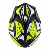 Casco Jet KV45 Trial Gemini Nero Opaco Giallo Bianco |  Kappa