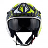 Casco Jet KV45 Trial Gemini Nero Opaco Giallo Bianco |  Kappa