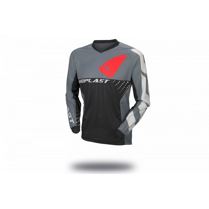 Maglia Offroad Division nero, grigio e rosso | UFO