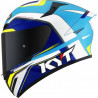 CASCO KYT TT-COURSE GRAND PRIX WHITE/LIGHT BLUE | KYT