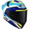 CASCO KYT TT-COURSE GRAND PRIX WHITE/LIGHT BLUE | KYT