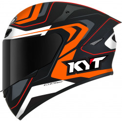 CASCO KYT TT-COURSE OVERTECH BLACK/ORANGE | KYT