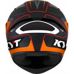 CASCO KYT TT-COURSE OVERTECH BLACK/ORANGE | KYT