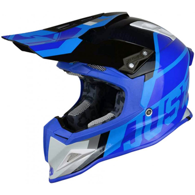 CASCO OFFROAD J12 UNIT WHITE-BLUE | JUST1