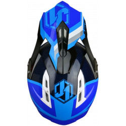 CASCO OFFROAD J12 UNIT WHITE-BLUE | JUST1