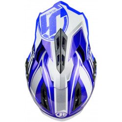 CASCO OFFROAD J12 FLAME BLUE | JUST1