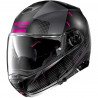 CASCO MODULARE N100.5 LIGHTSPEED N-COM 055 NERO ROSA | NOLAN