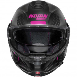 CASCO MODULARE N100.5 LIGHTSPEED N-COM 055 NERO ROSA | NOLAN