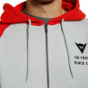 PADDOCK FULL-ZIP HOODIE GLACIER-GRAY/LAVA-RED/BLACK (81C) | DAINESE