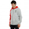 PADDOCK FULL-ZIP HOODIE GLACIER-GRAY/LAVA-RED/BLACK (81C) | DAINESE