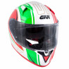 CASCO INTEGRALE 50.6 STOCCARDA BLADES BIANCO ROSSO VERDE DOPPIA VISIERA | GIVI