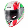 CASCO INTEGRALE 50.6 STOCCARDA BLADES BIANCO ROSSO VERDE DOPPIA VISIERA | GIVI