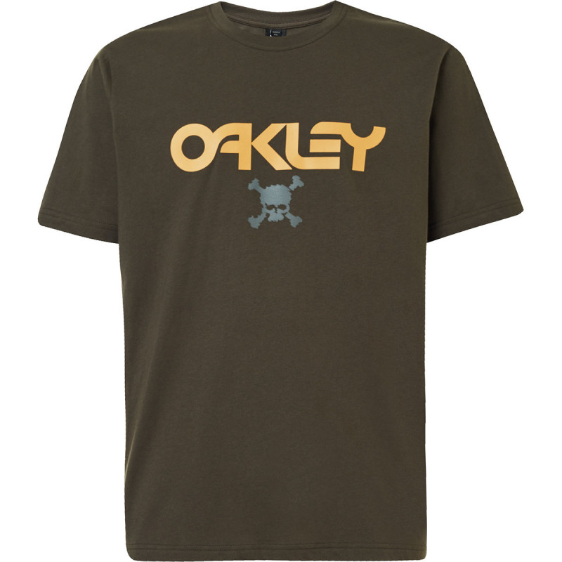 OAKLEY TC SKULL SS TEE  NEW DARK BRUSH MAN TSHIRT SNOW  FOA400911-86L | OAKLEY