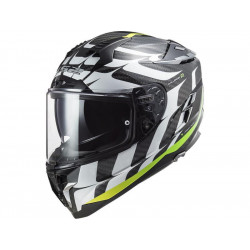 CASCO FF327 CHALLENGER CT2 FLAMES WHITE YELLOW | LS2