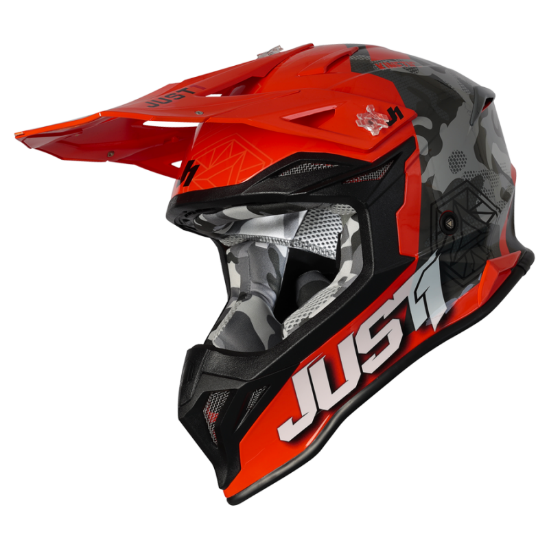 CASCO J39 Kinetic Camo Grey Red Fluo Orange | JUST1