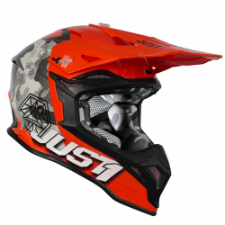 CASCO J39 Kinetic Camo Grey Red Fluo Orange | JUST1