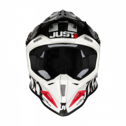 CASCO J12 PRO RACER WHITE CARBON GLOSS | JUST1