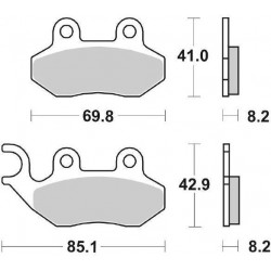 65614010 PASTIGLIE FRENO SBS 140CT | SGR