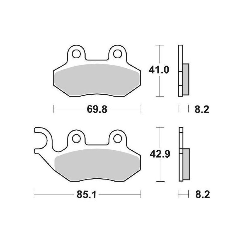 65614010 PASTIGLIE FRENO SBS 140CT | SGR