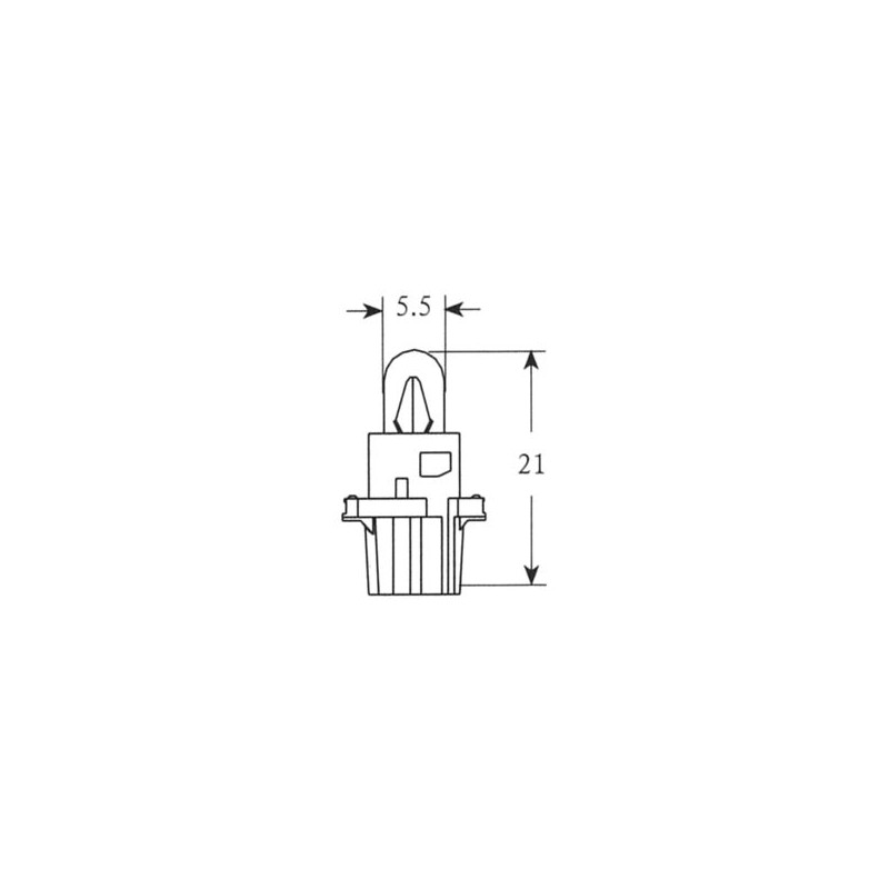 201900 LAMPADA HERT 12V-1,2W DASHBOARD (C10) | SGR