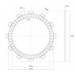 741445 DISCO FRIZIONE GUARNITO FCC | SGR