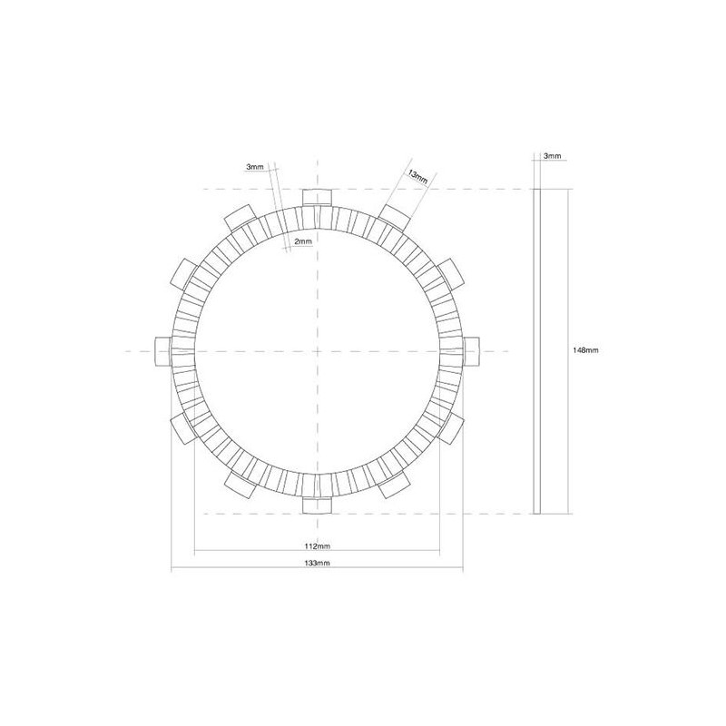 741445 DISCO FRIZIONE GUARNITO FCC | SGR