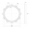 741445 DISCO FRIZIONE GUARNITO FCC | SGR