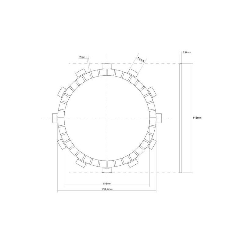 741420 DISCO FRIZIONE GUARNITO FCC | SGR