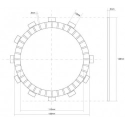 741388 DISCO FRIZIONE GUARNITO FCC | SGR