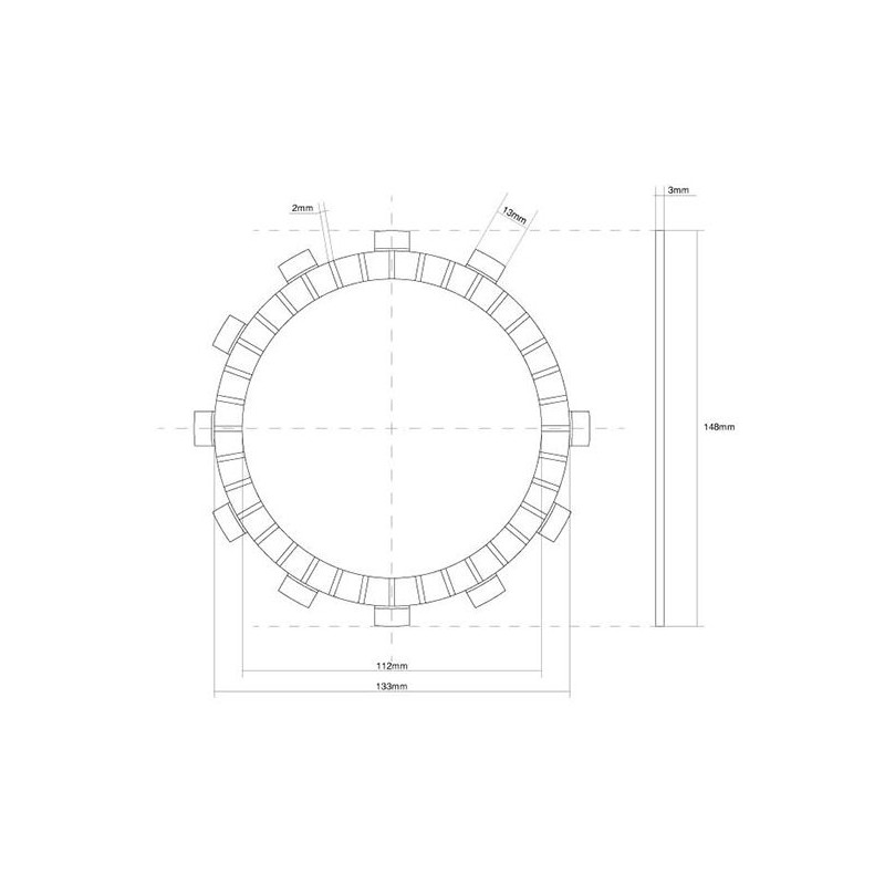 741388 DISCO FRIZIONE GUARNITO FCC | SGR