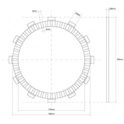 741342 DISCO FRIZIONE GUARNITO FCC | SGR