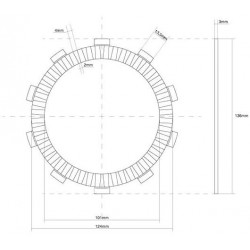 741299 DISCO FRIZIONE GUARNITO FCC | SGR