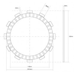 741185 DISCO FRIZIONE GUARNITO FCC | SGR