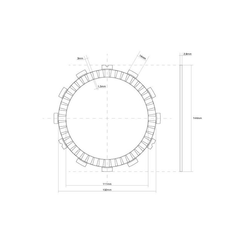 741137 DISCO FRIZIONE GUARNITO FCC | SGR