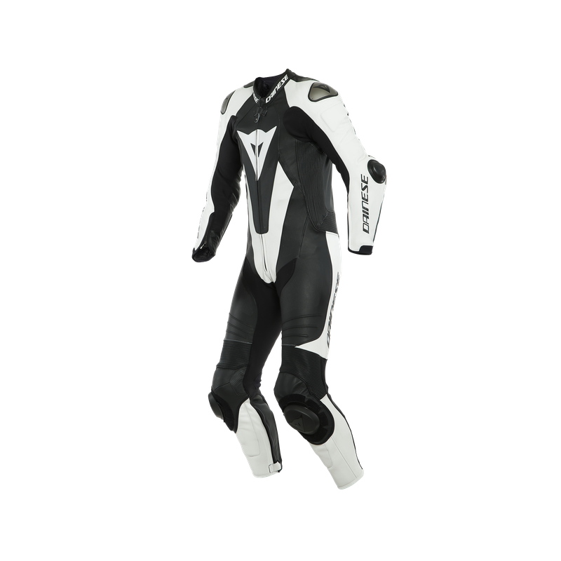 LAGUNA SECA 5 1PC BLACK/WHITE TUTA INTERA IN PELLE | DAINESE