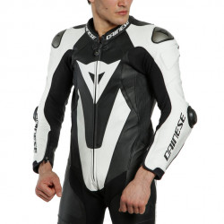 LAGUNA SECA 5 1PC BLACK/WHITE TUTA INTERA IN PELLE | DAINESE