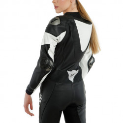 IMATRA LADY 1PC BLACK/WHITE TUTA INTERA IN PELLE | DAINESE