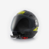 CASCO JET BRAT NERO OPACO GIALLO | BLAUER HT