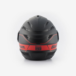 CASCO JET BRAT NERO OPACO ROSSO | BLAUER HT