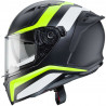 CASCO INTEGRALE AVALON BLAST NERO OPACO BIANCO GIALLO | CABERG