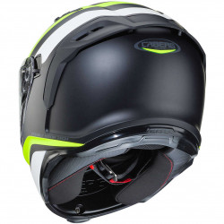 CASCO INTEGRALE AVALON BLAST NERO OPACO BIANCO GIALLO | CABERG