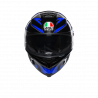 AGV K-5 S MULTI HURRICANE 2.0 BLACK/BLUE CASCO